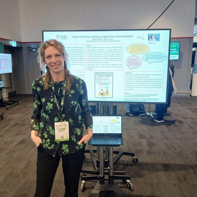 Eleanor Wharf presenting an evidence-based approach to Fertility Coaching at the annual Joint Fertility Conference in Liverpool